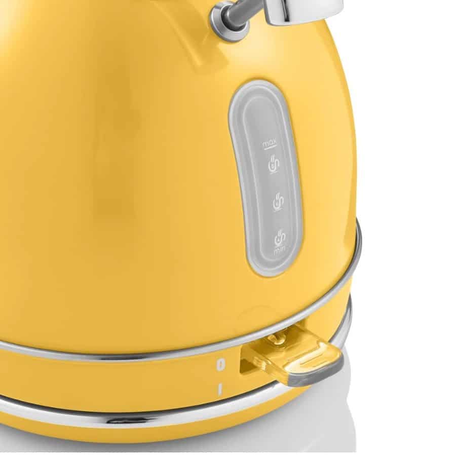 Fierbator apa, Swan, Retro, 1.8 litri, 2200 W, galben