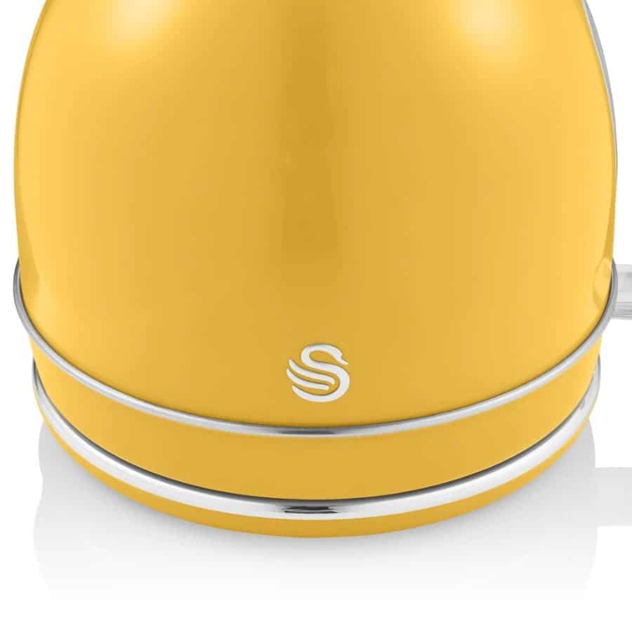 Fierbator apa, Swan, Retro, 1.8 litri, 2200 W, galben
