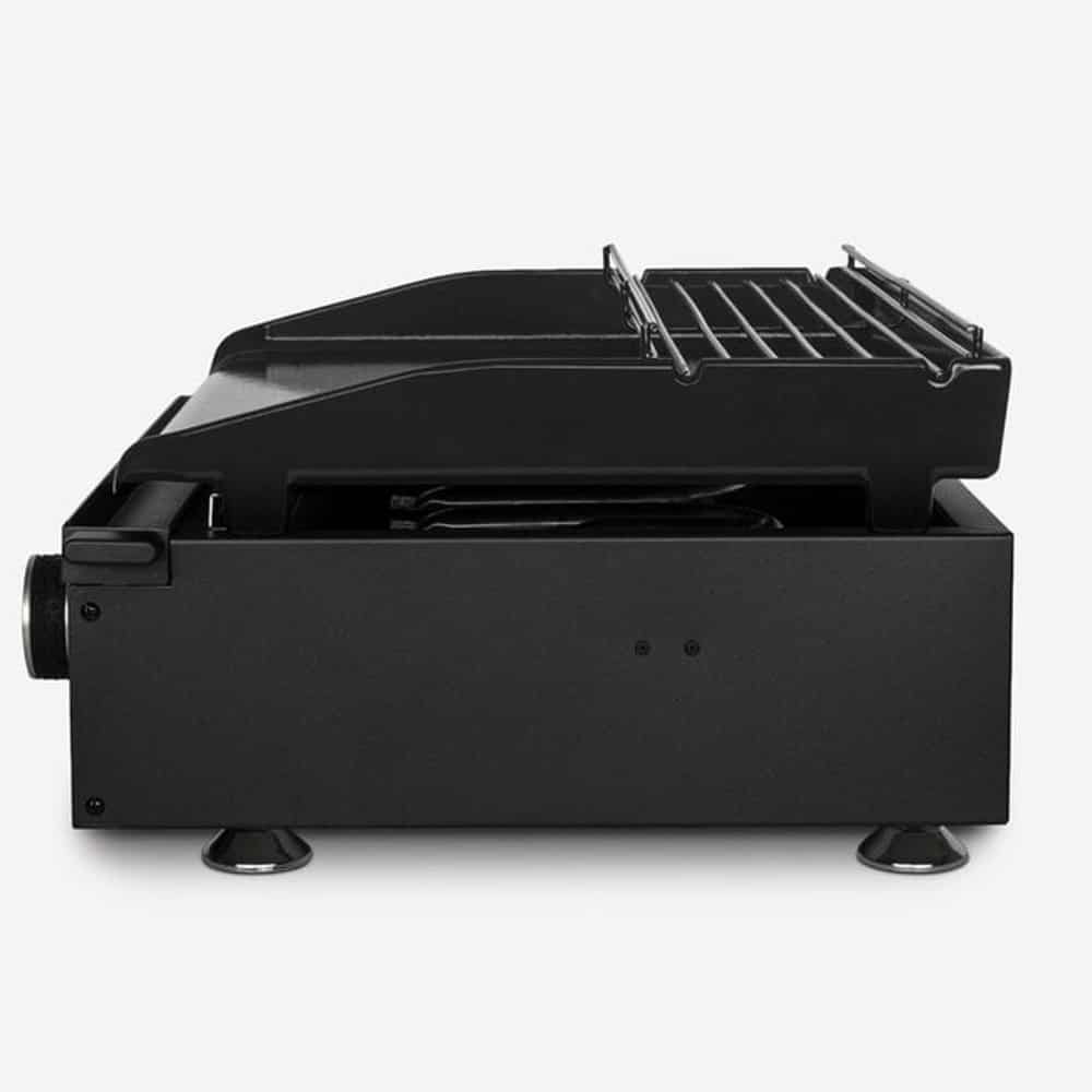 Gratar pe gaz tip Plancha, H.Koenig, PLX1022, 2 arzatoare, 47x36 cm, negru