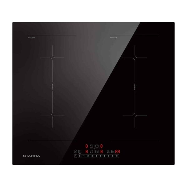 Plita electrica cu inductie incorporabila, Ciarra, CBBIH4BFF-OW, 4 zone, 56 cm, negru