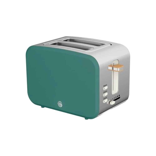 Prajitor de paine, Swan, Nordic, ST14610GRENE, 2 felii, 900 W, verde