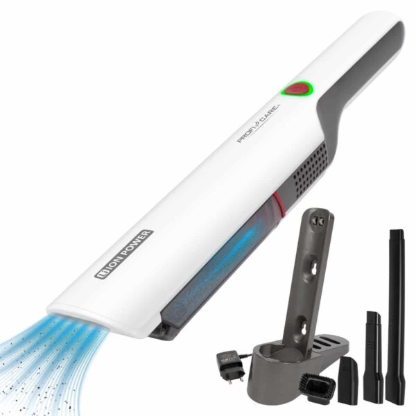 Aspirator de mana, fara sac, Proficare, PC-AKS3102, 2000 mAh, alb