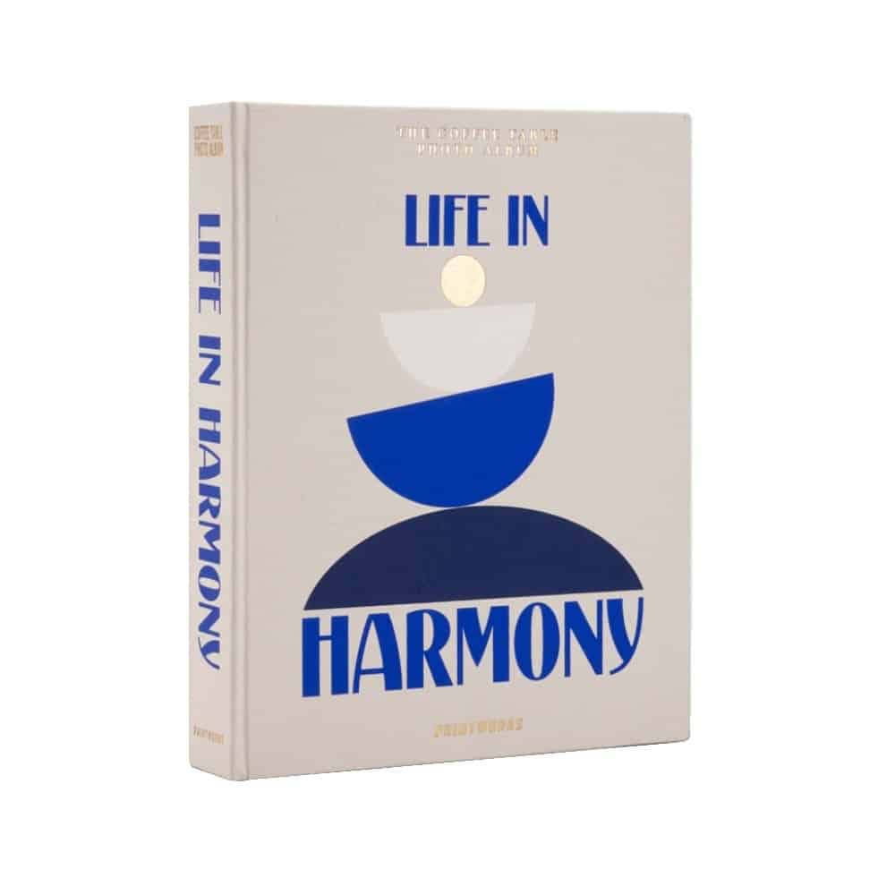 Album foto 60 de poze 10 x 15 cm, Printworks, Life in Harmony, crem/bleu