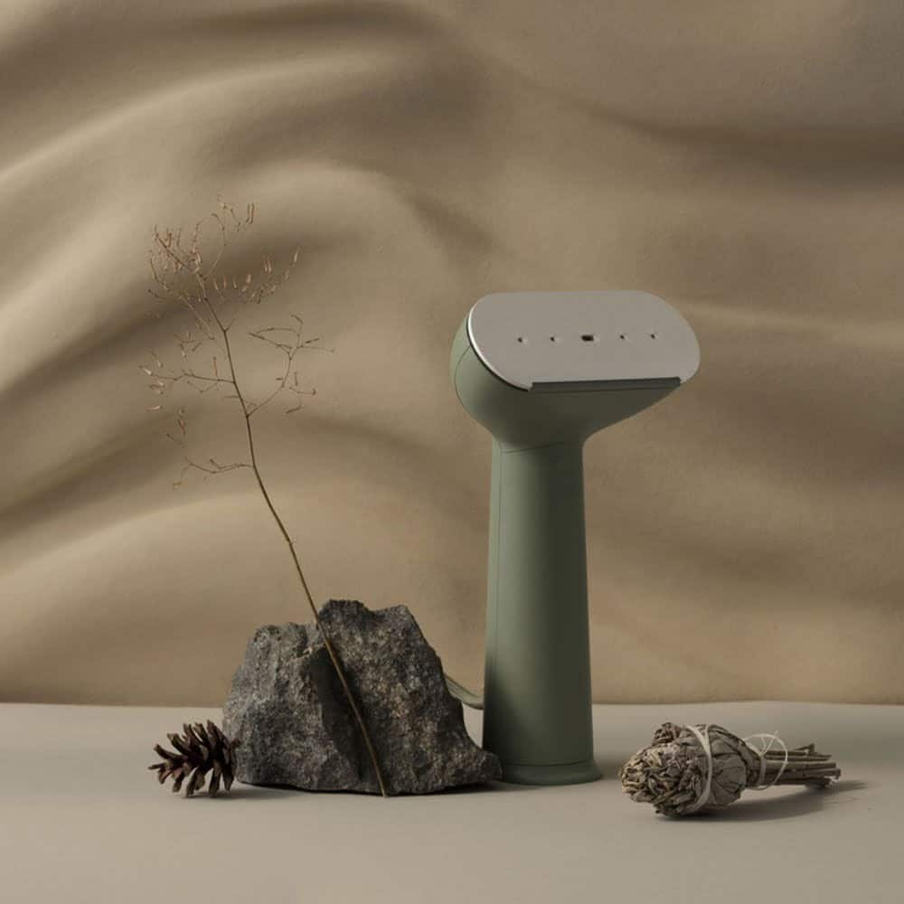 Aparat de calcat vertical cu aburi, Steamery Stockholm, Cirrus No.3, 1200 W, 90 ml, sage