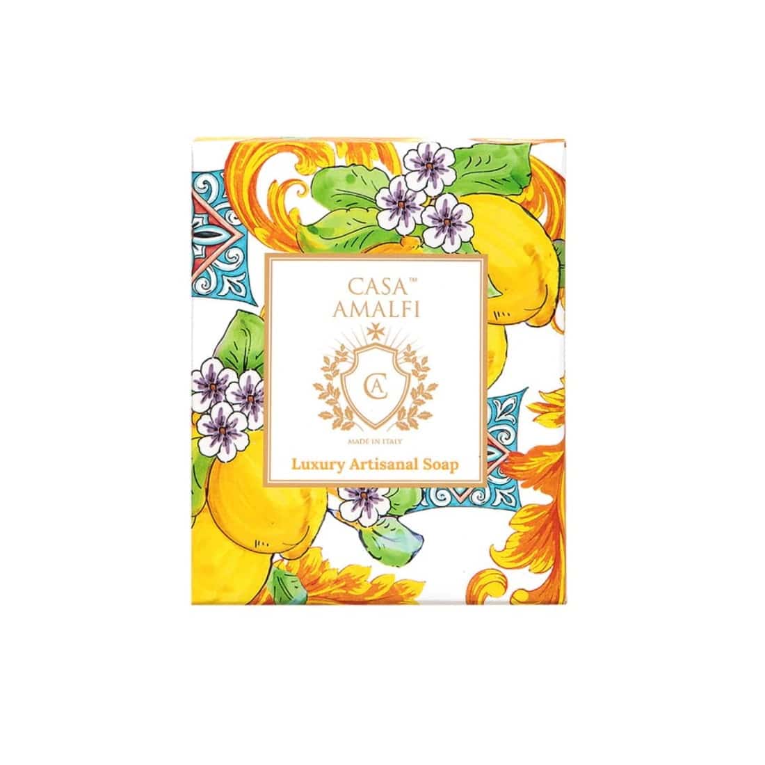 Set cadou sapunuri artizanale Lemon Maiolica, Casa Amalfi - GS06