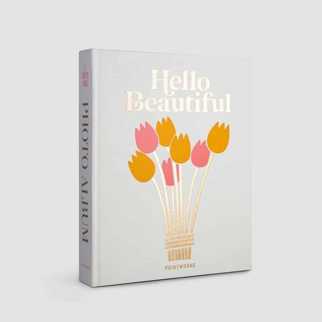 Album foto 60 de poze 10 x 15 cm, Printworks, Hello Beautiful, crem