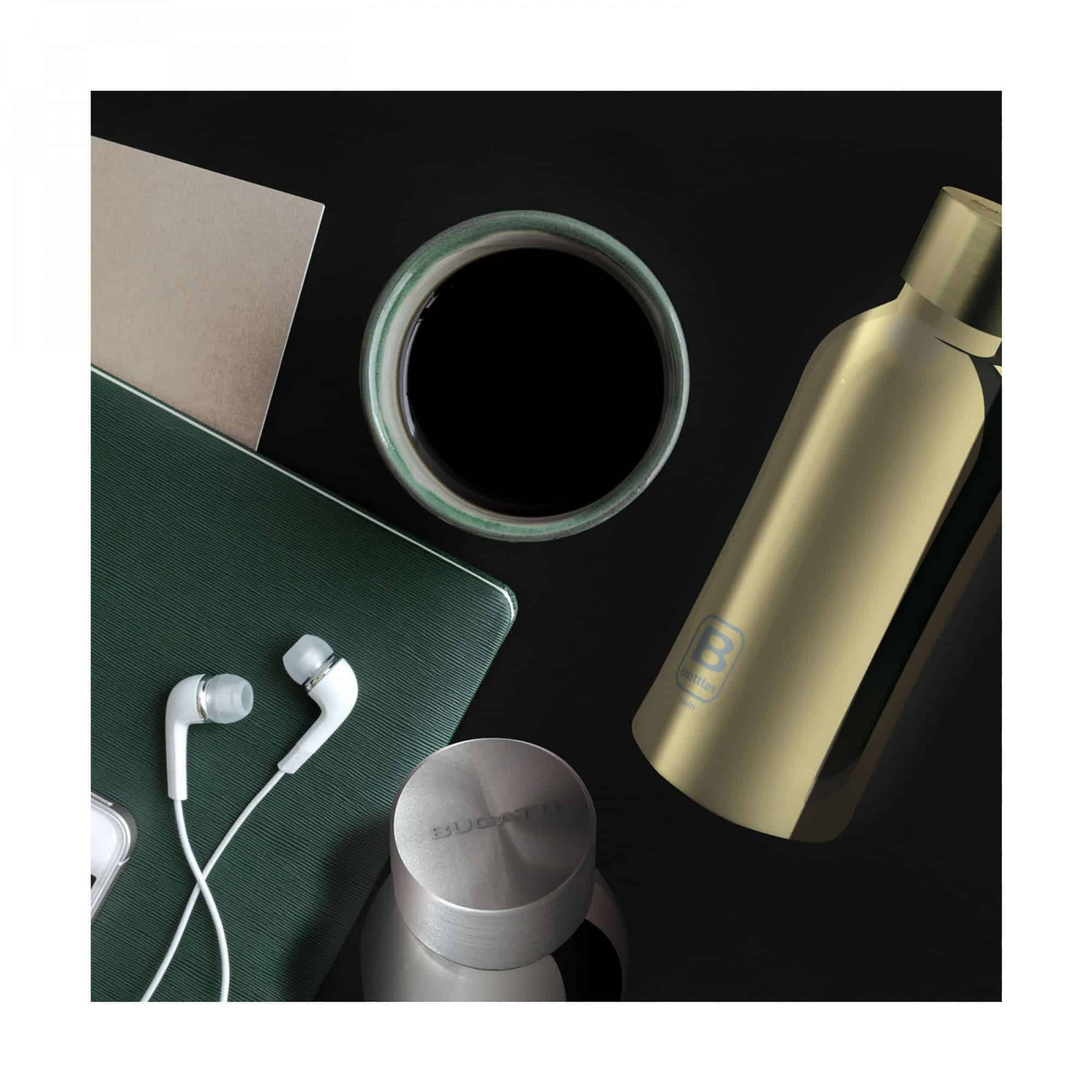 Termos B Bottles Twin Gold Lux 350 ml, Casa Bugatti - BBT-DL350DS, auriu