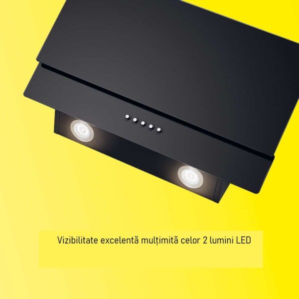 Hota decorativa, Bomann, DU7607G, 302 m³/h, 60 cm, negru