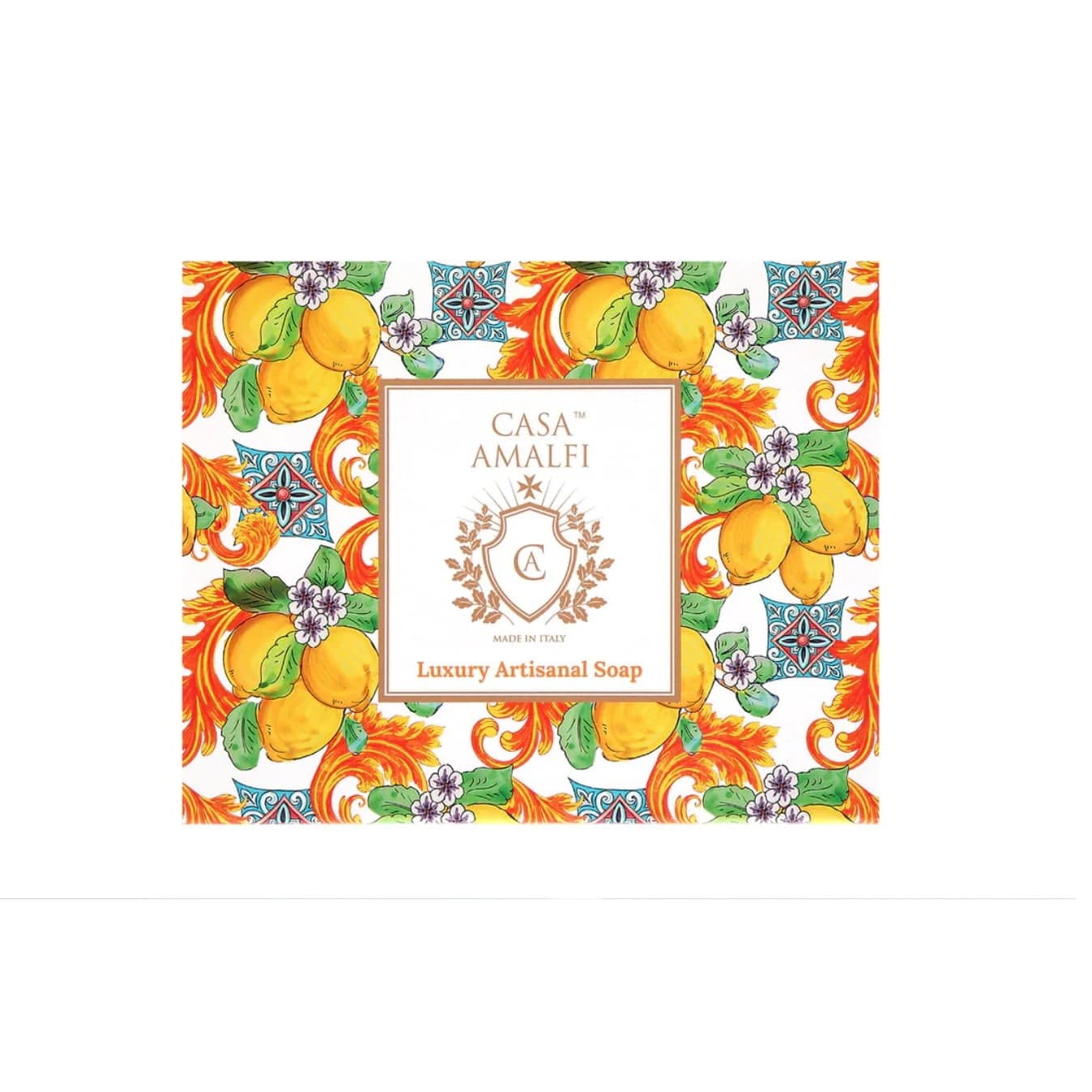 Set cadou sapunuri artizanale Lemon Maiolica, Casa Amalfi - GB01
