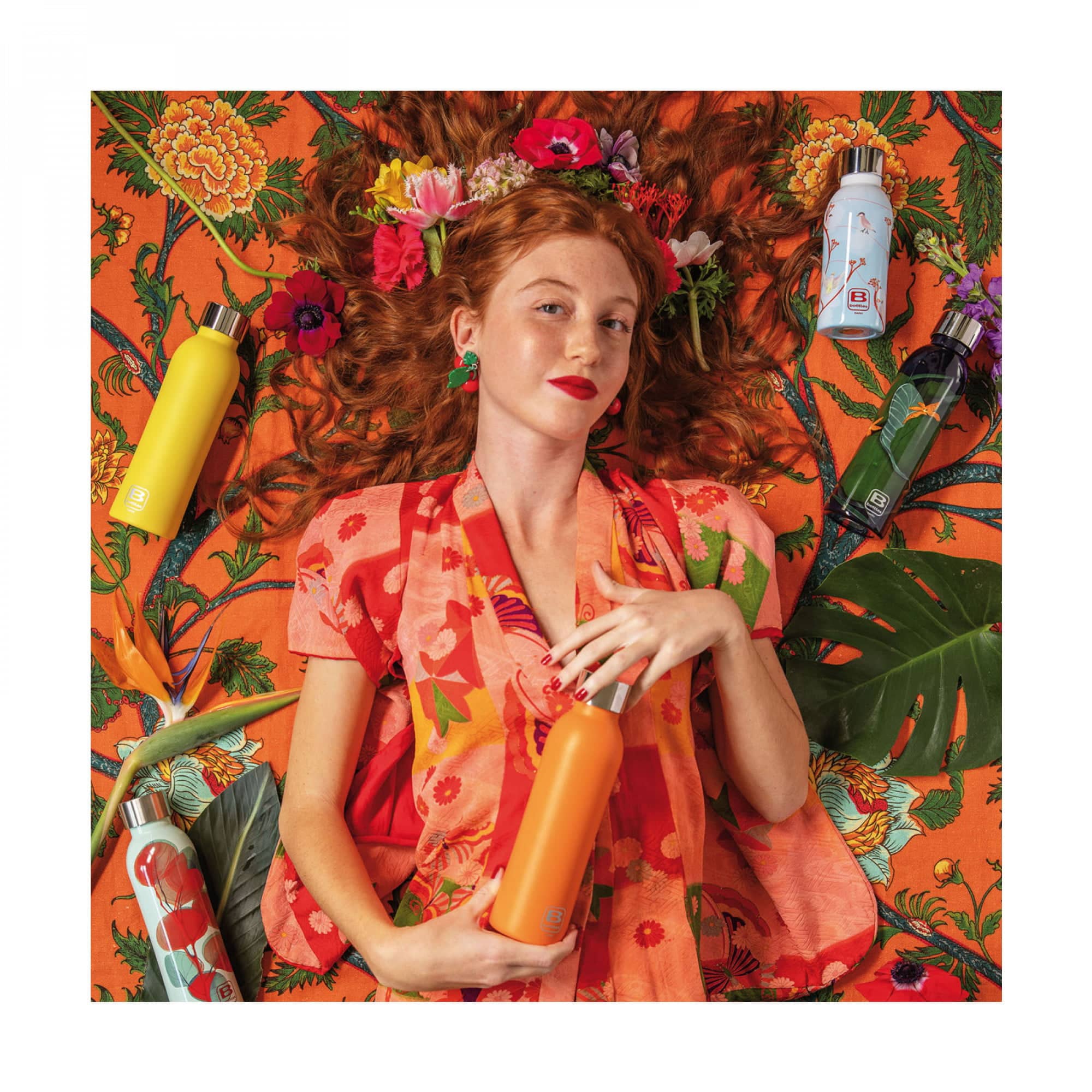 Termos B Bottles Twin Birds 350 ml, Casa Bugatti - BBT-BD350IN, bleu