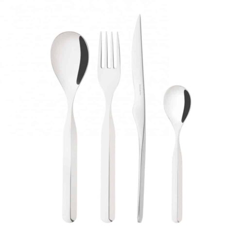 Set de tacamuri Vidal, Casa Bugatti, 6 persoane – IN-075S50MB, argintiu