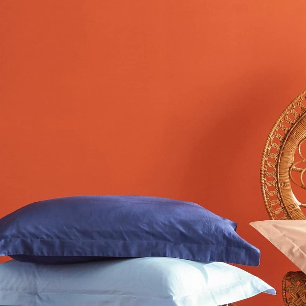 Set lenjerie de pat matrimonial 4 piese, Biancoperla - Agatha Valanga, bleu