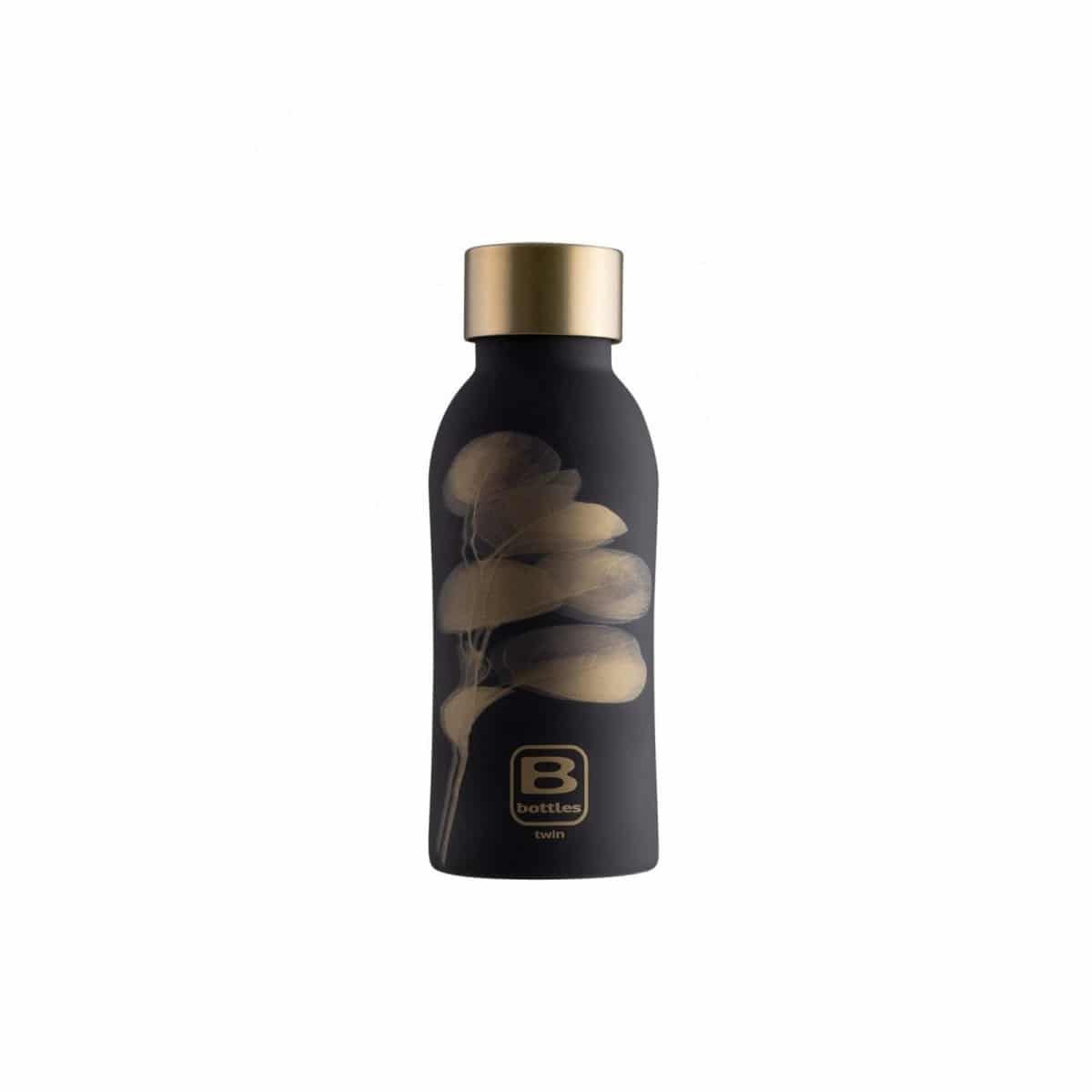 Termos B Bottles Twin Gold Leaves 350 ml, Casa Bugatti - BBT-LG350DS, negru/auriu