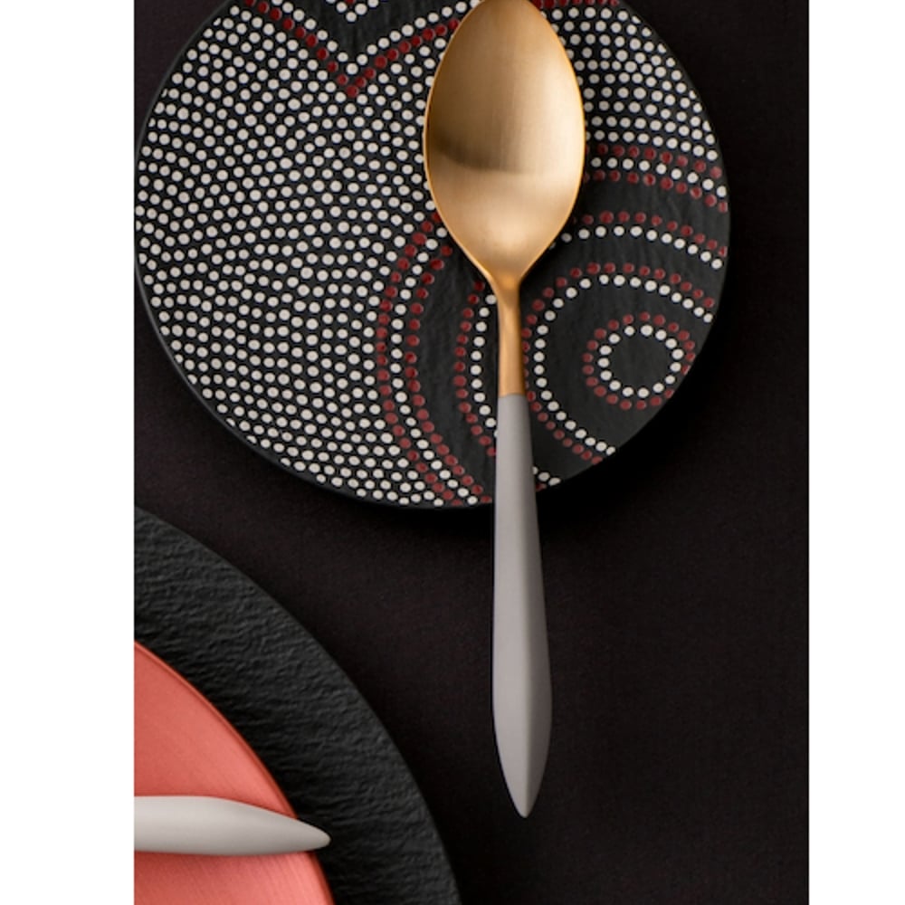 Set 6 lingurite pentru desertcafea Ares Gold, Casa Bugatti – ASGDA-004N07, auriuivoire