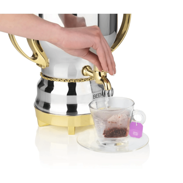 Samovar electric, BEEM, Tea Classic, 3 litri, 2200 W, inox/auriu