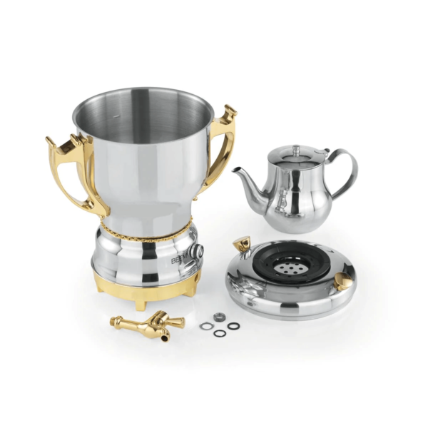 Samovar electric, BEEM, Tea Classic, 3 litri, 2200 W, inox/auriu