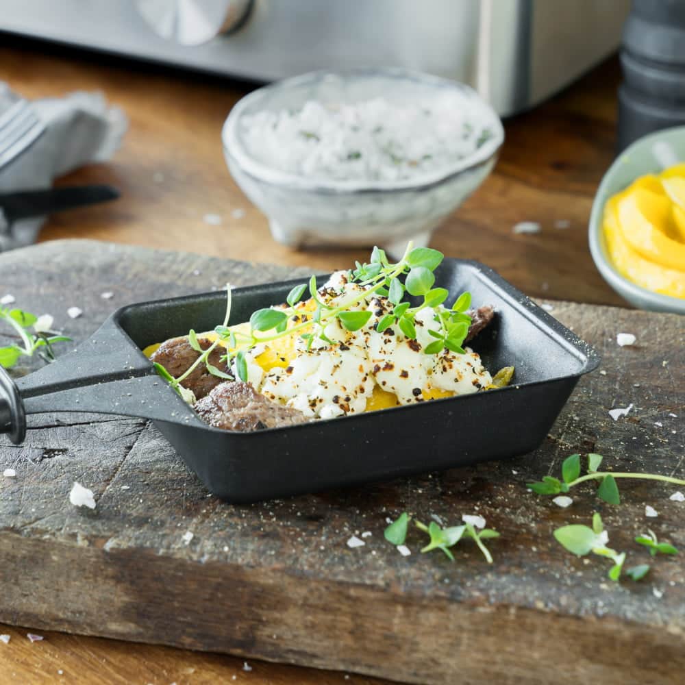 Plita grill si raclette cu fondue, Gastroback, Advanced Plus, 2200 W, 9 persoane, inox