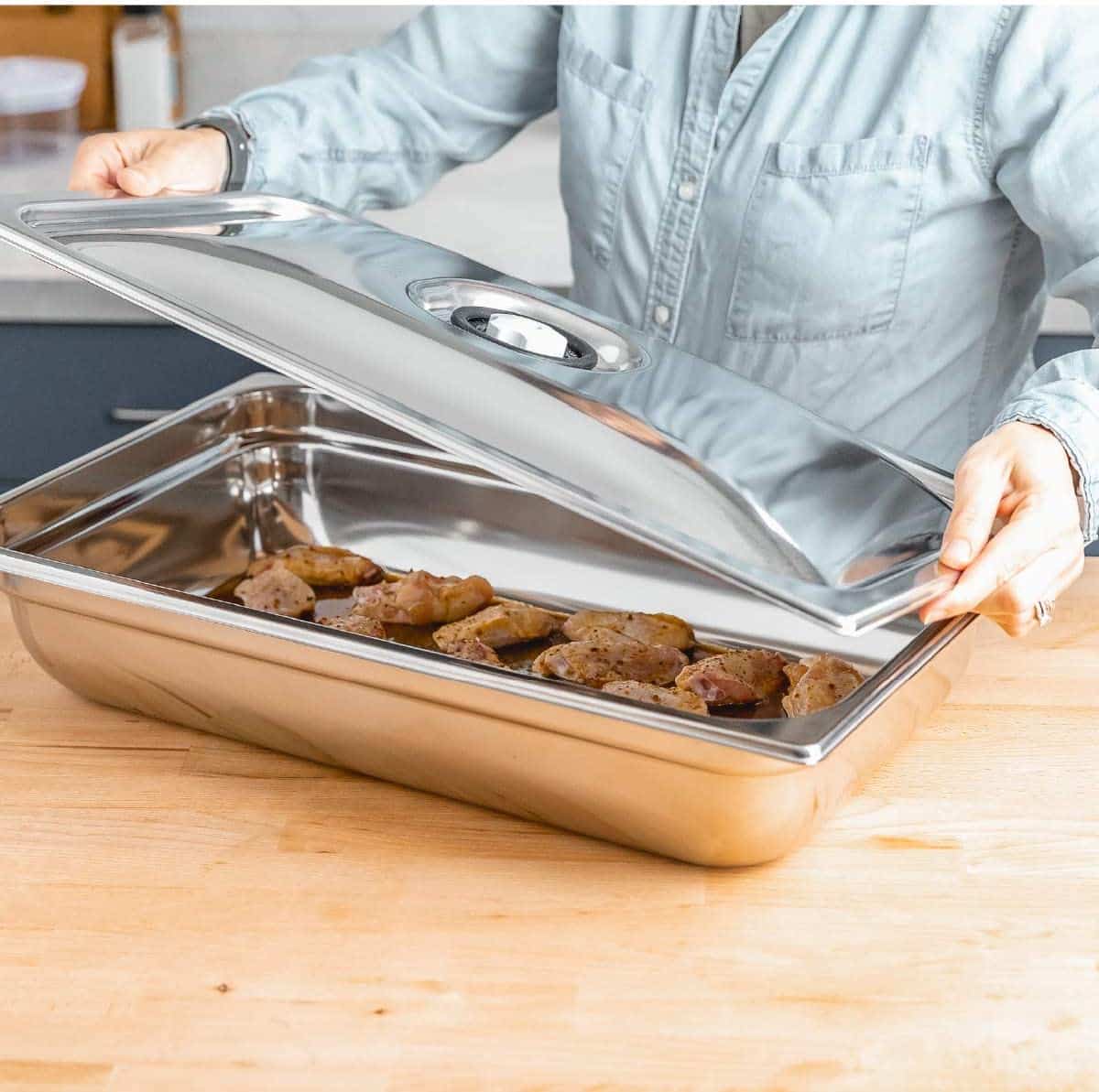 Recipient HoReCa pentru vidat alimente, 14.3 litri, Magic Vac, ACP1115, inox