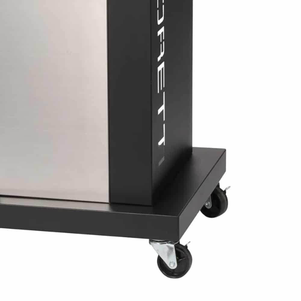 Gratar pe carbuni si termometru integrat, Boretti, Totti, 44x39 cm, antracit