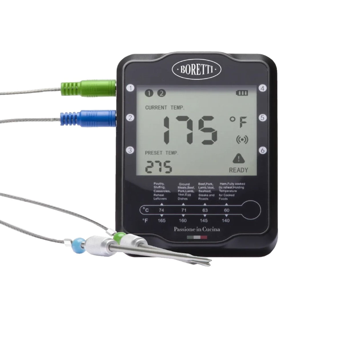 Termometru alimentar cu doua sonde, Boretti - BBA87