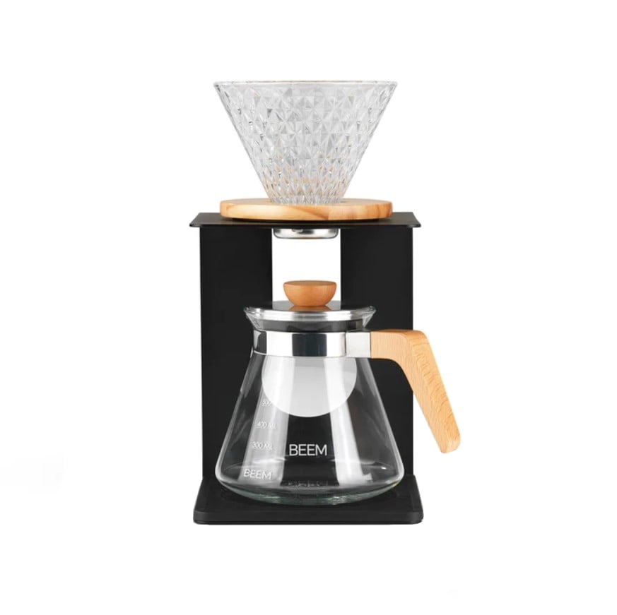 Cafetiera Pour Over Coffee Maker Set, BEEM - B03382, negru/lemn natur