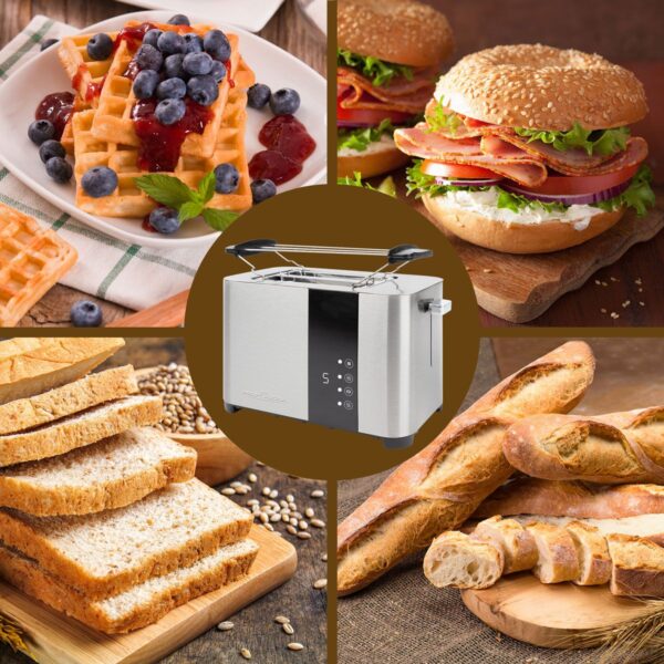 Prajitor de paine, Proficook, PC-TA1250, 2 felii, 850 W, inox