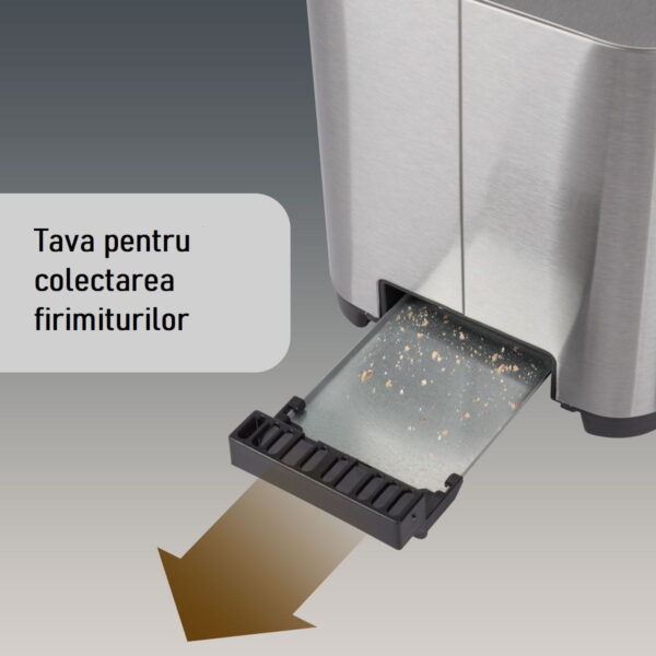 Prajitor de paine, Proficook, PC-TA1250, 2 felii, 850 W, inox
