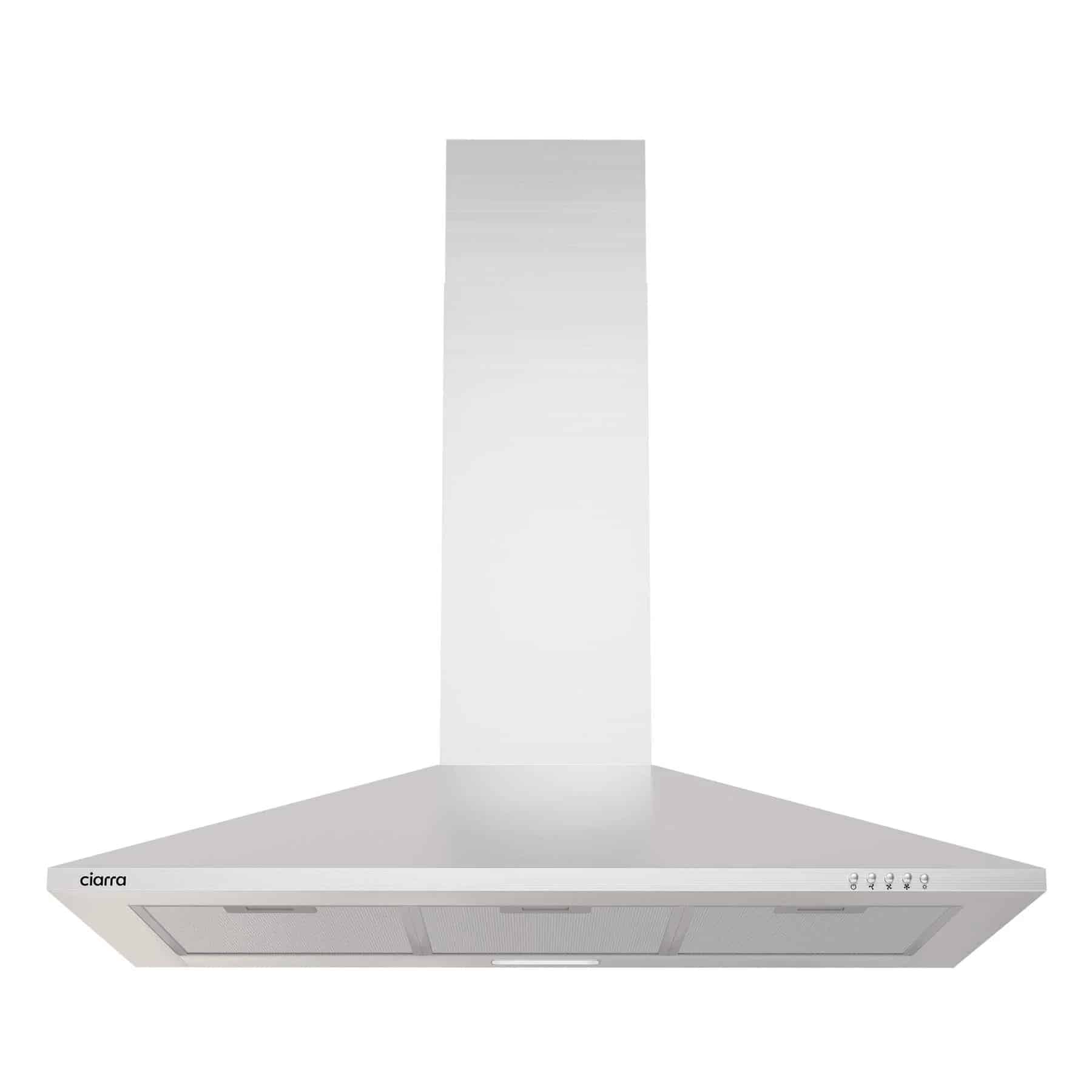 Hota de perete, Ciarra, CBCS9201, 370 m³/h, 90 cm, inox