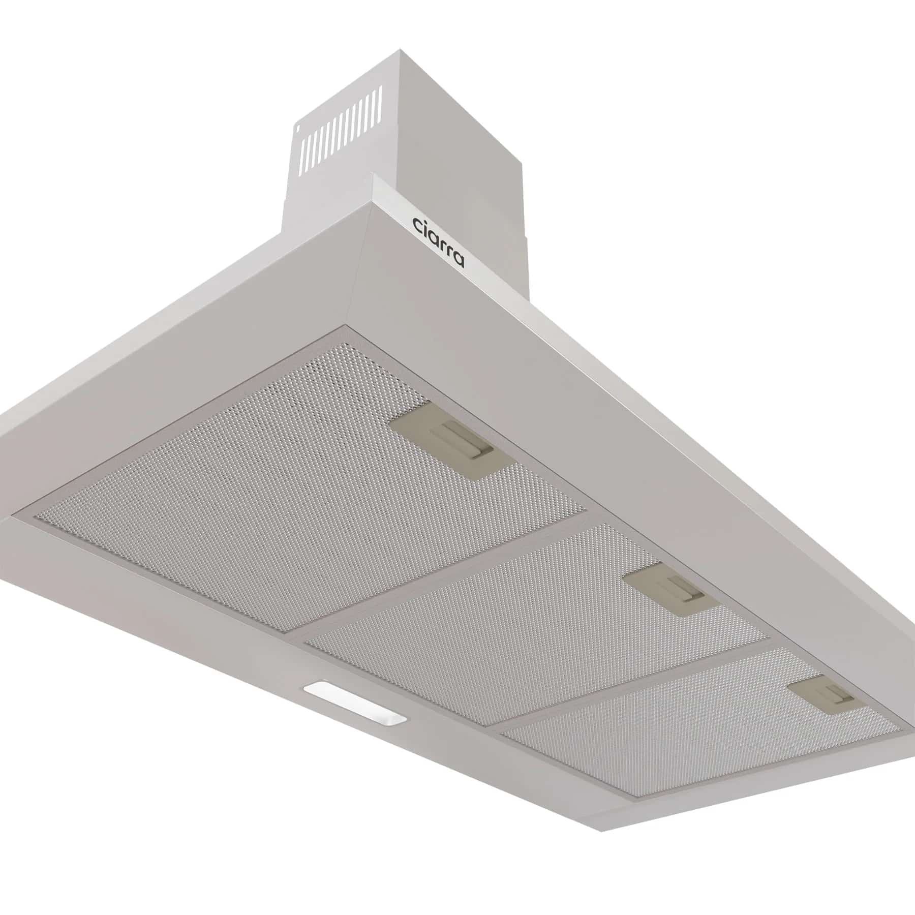 Hota de perete, Ciarra, CBCS9201, 370 m³/h, 90 cm, inox