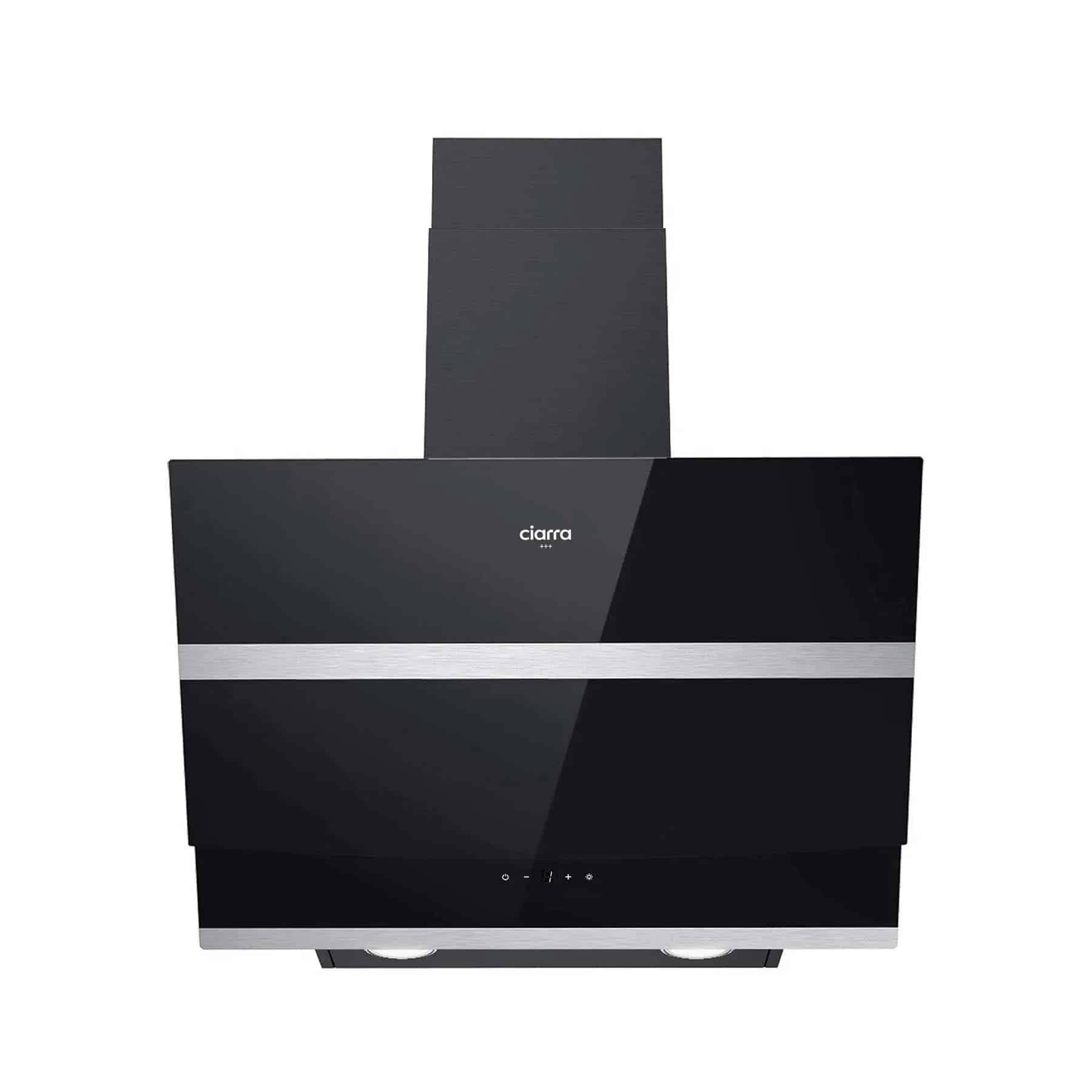 Hota decorativa, Ciarra, CBCB6736N, 650 m³/h, 60 cm, negru