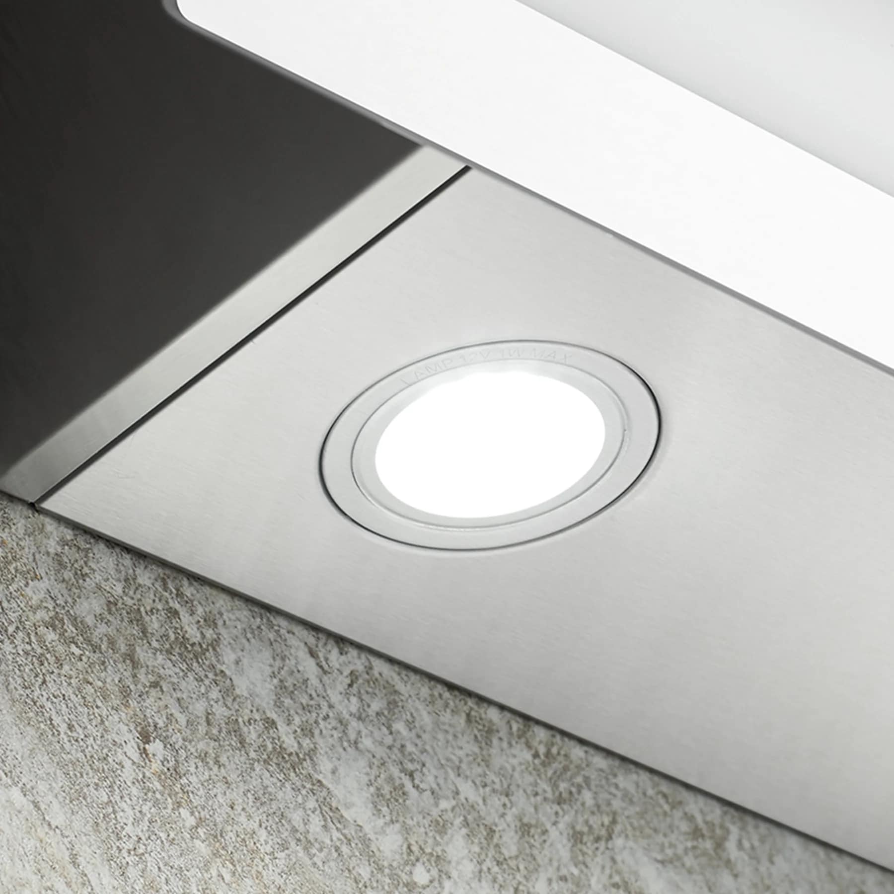 Hota decorativa, Ciarra, CBCW6736N-OW, 650 m³/h, 60 cm, alb