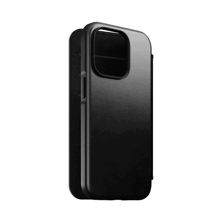 Husa telefon tip carte Iphone 14 Pro Folio, Nomad - NM01231585, negru