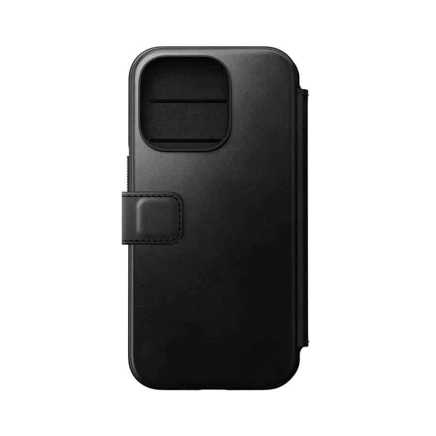 Husa telefon tip carte Iphone 14 Pro Folio, Nomad - NM01231585, negru