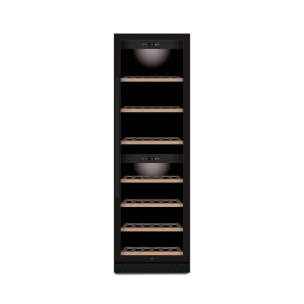 Racitor de vinuri incorporabil Dual Zone, 180 sticle, Caso Germany, WineChef Pro, negru