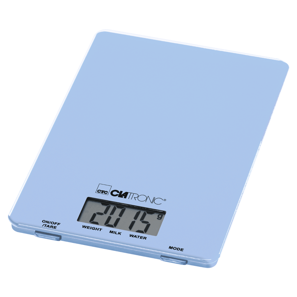 Cantar de bucatarie digital, Clatronic, Rock'n'Retro, 5 kg, albastru pastel