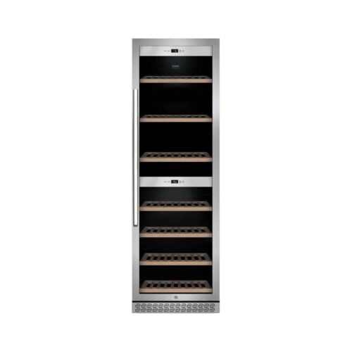 Racitor de vinuri incorporabil Dual Zone, 180 sticle, Caso Germany, WineChef Pro 180, inox