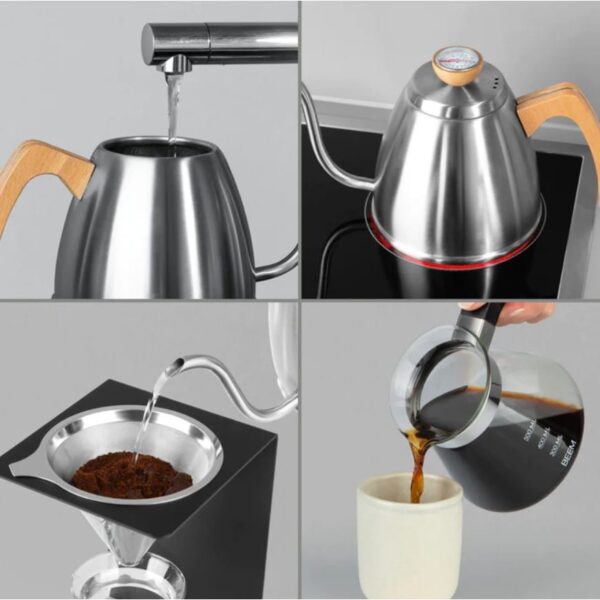 Fierbator apa, BEEM, Pour Over Kettle, 0.9 litri, inox