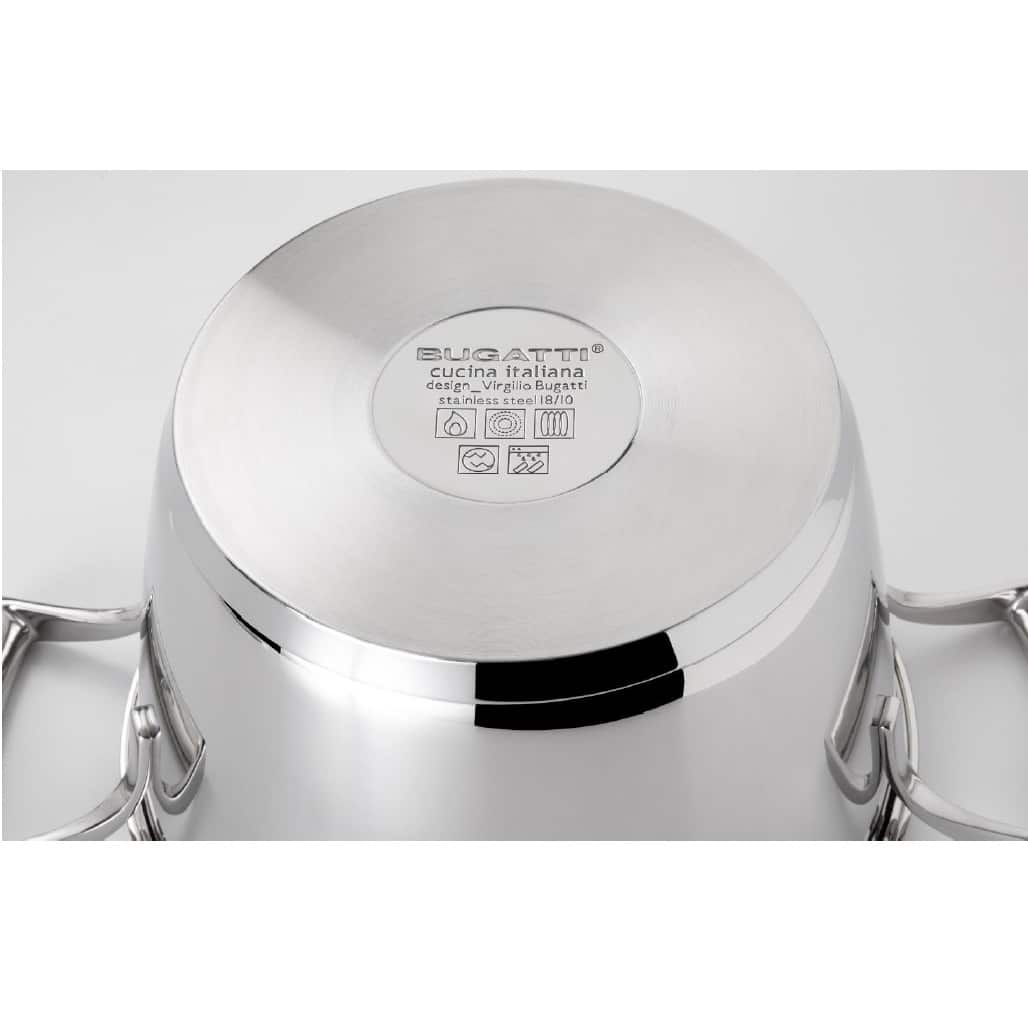 Set oale de gatit cu capac, otel inoxidabil, 10 piese, Casa Bugatti, ZP-CIS10
