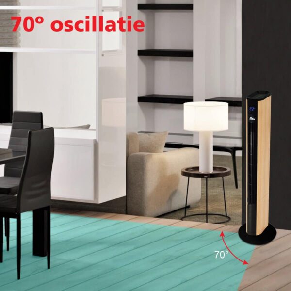 Ventilator camera vertical, Solis, Easy Breezy, lemn natur