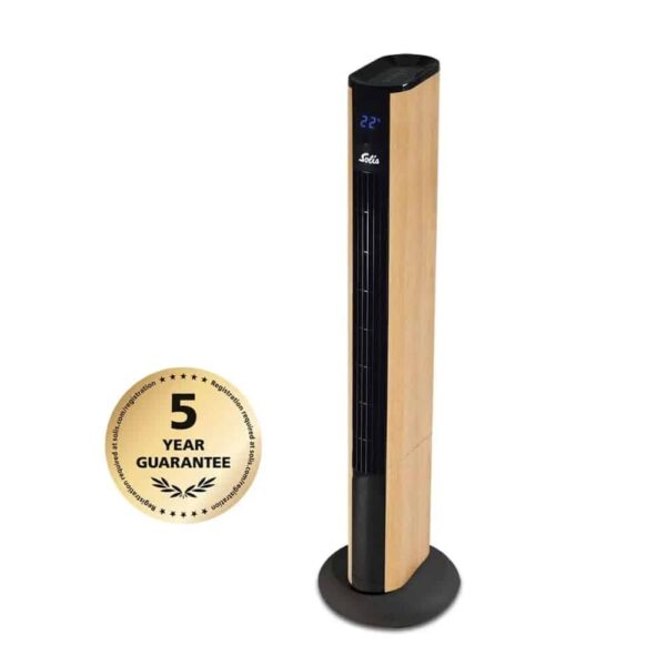 Ventilator camera vertical, Solis, Easy Breezy, lemn natur