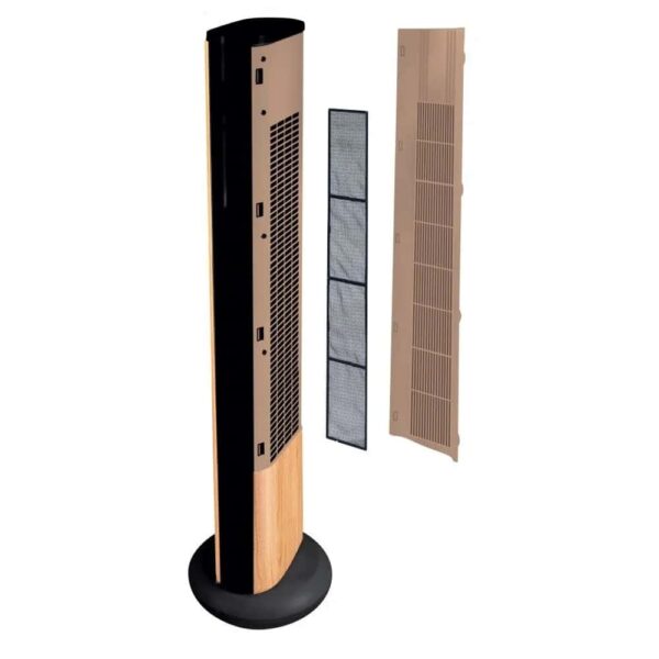 Ventilator camera vertical, Solis, Easy Breezy, lemn natur
