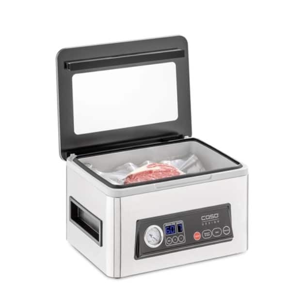 Aparat de vidat cu camera profesional, Caso Germany, VacuChef 50, vidare uscata/umeda/lichida, inox