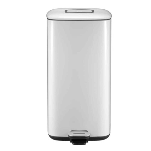 Cos de gunoi cu pedala, EKO, Regent, 20 litri, 1 compartiment, alb