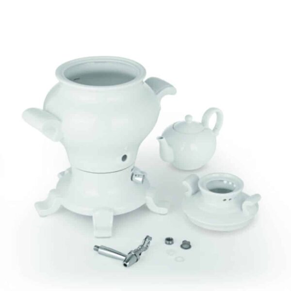 Samovar electric din ceramica, BEEM, Odette, 5 litri, 1800 W, alb