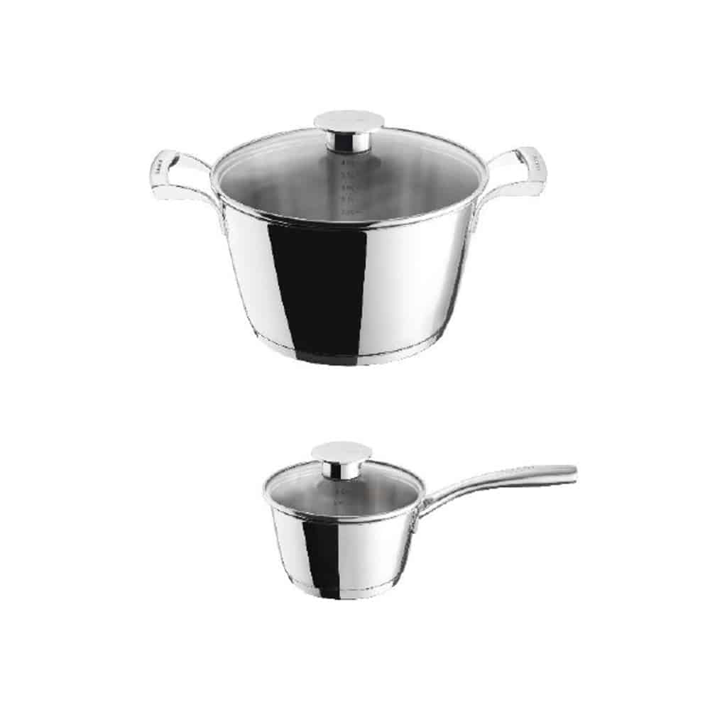 Set oale de gatit cu capac, otel inoxidabil, 10 piese, Casa Bugatti, ZP-CIS10