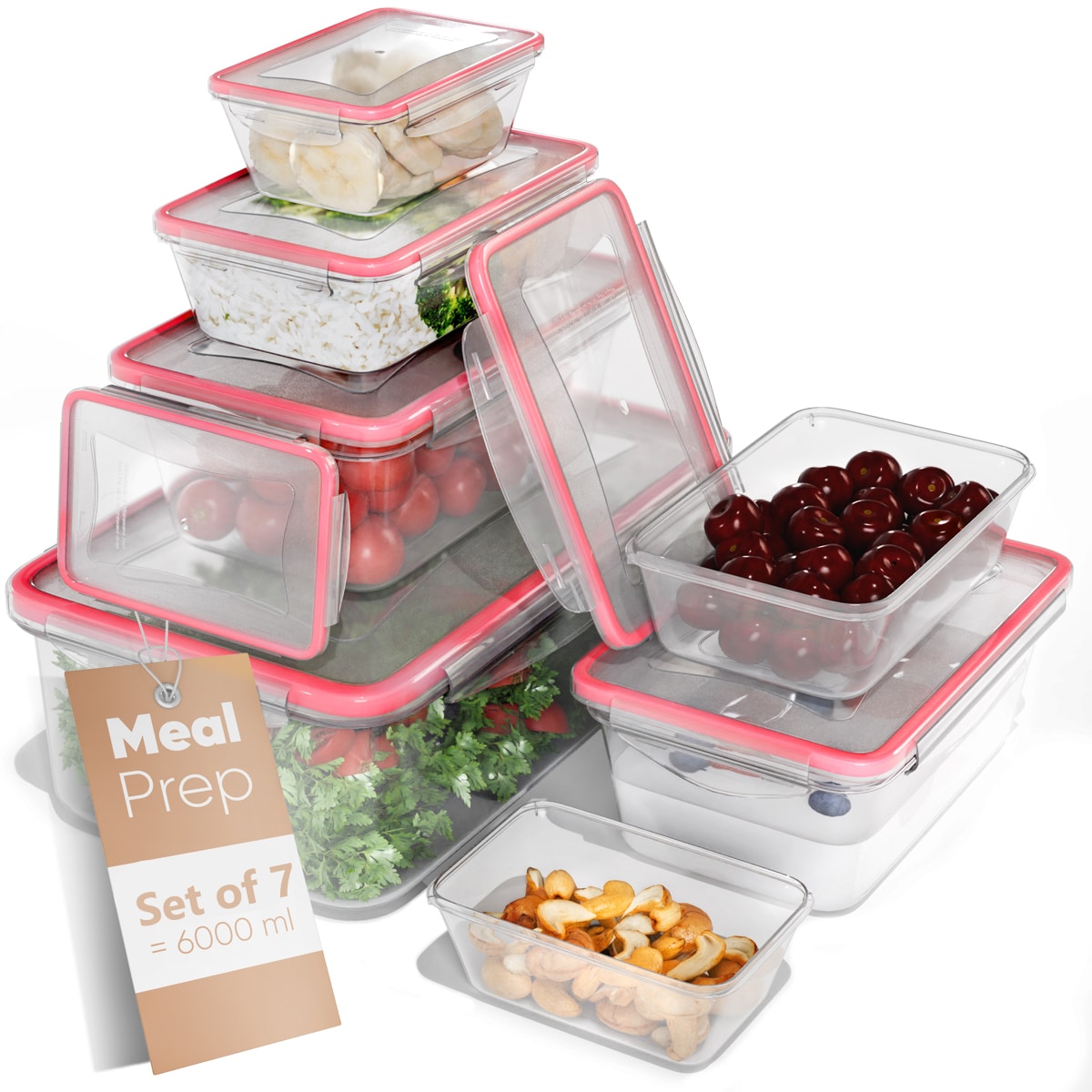 Set 7 caserole pentru alimente, Classbach, C-FHD4008K