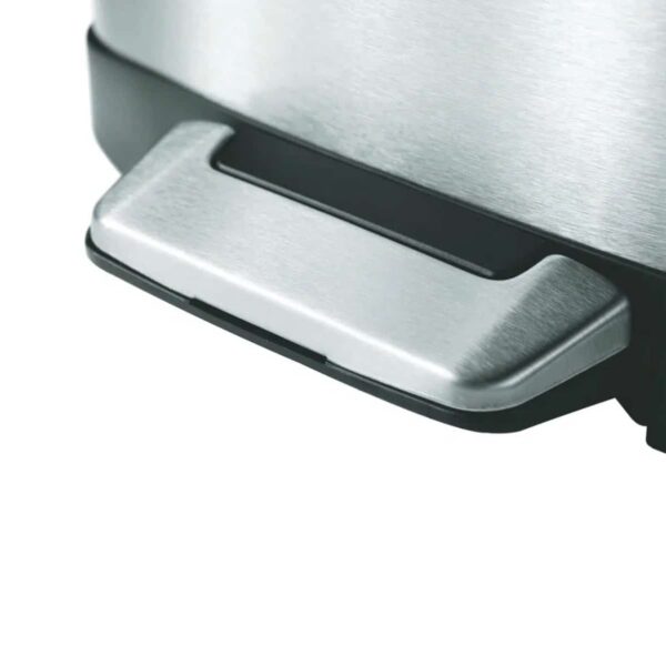 Cos de gunoi cu pedala, EKO, Della, 35 litri, 1 compartiment, inox