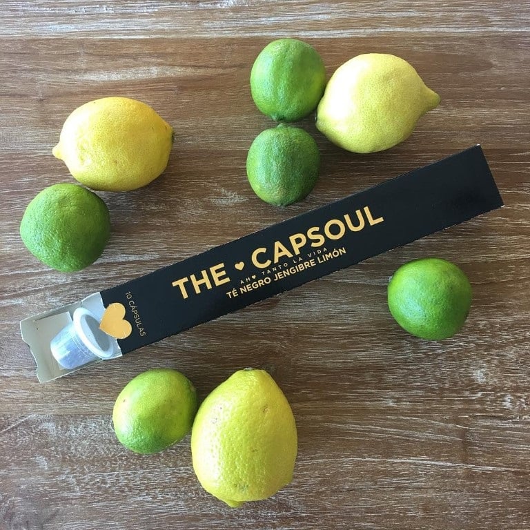 Ceai negru capsule Ginger Lemon, The Cap Soul – 167616, 10 capsule