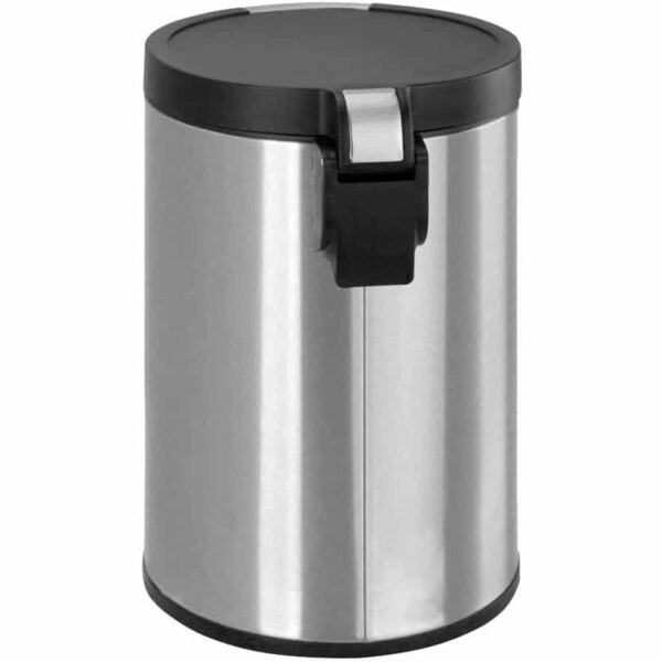 Cos de gunoi cu pedala, EKO, Artistic, 5 litri, 1 compartiment, inox