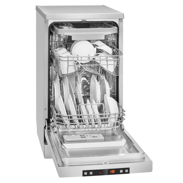 Masina de spalat vase, Bomann, GSP7409IX, 10 seturi, 45 cm, inox